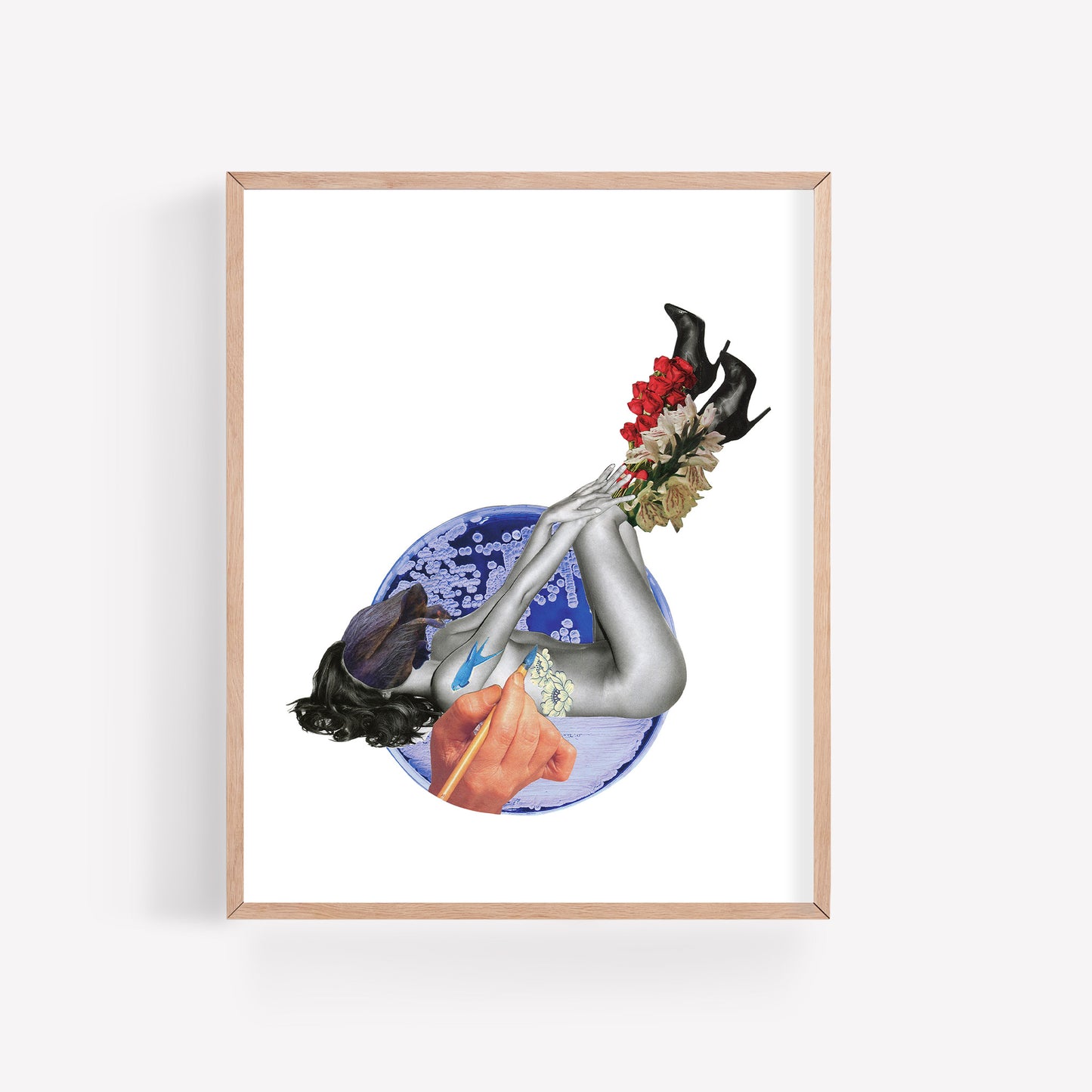 Botanical Ink - Collage Art Print