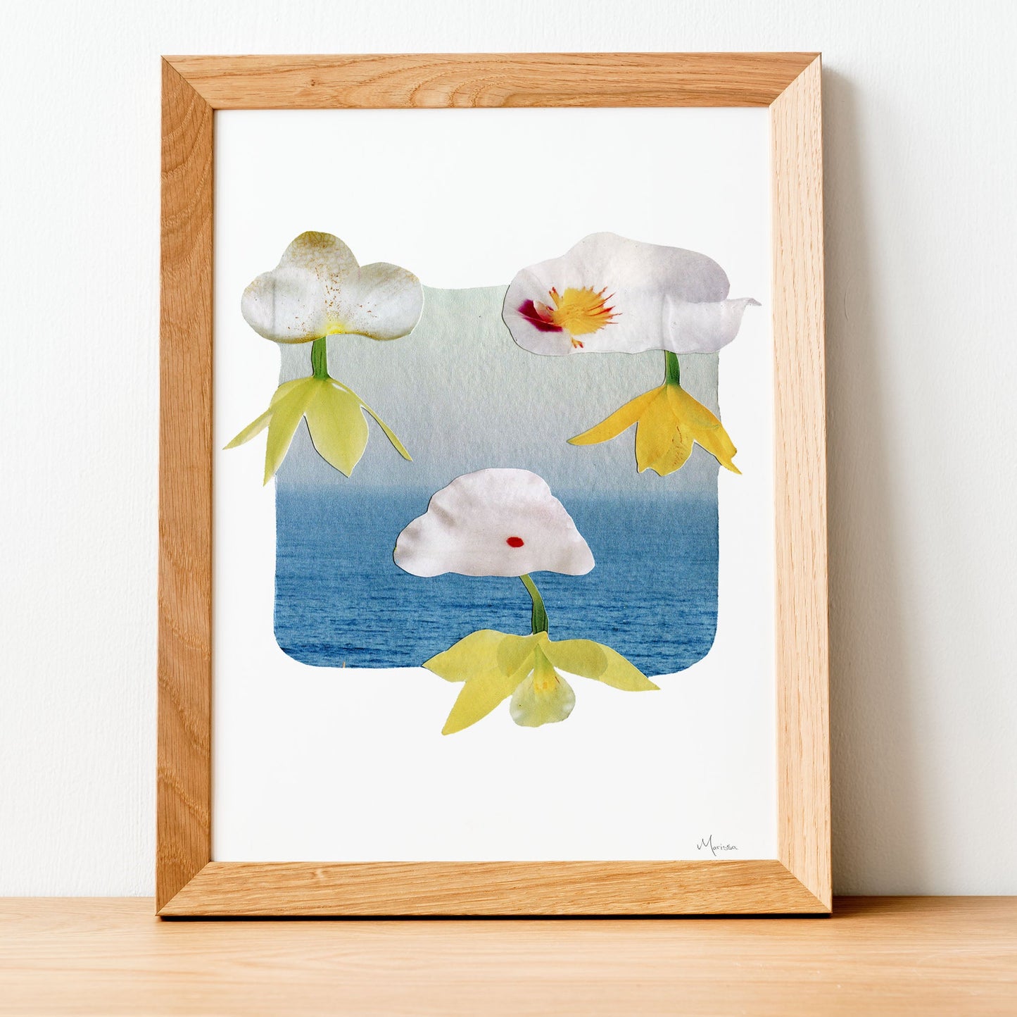Clouded in Petals - Collage Art Print