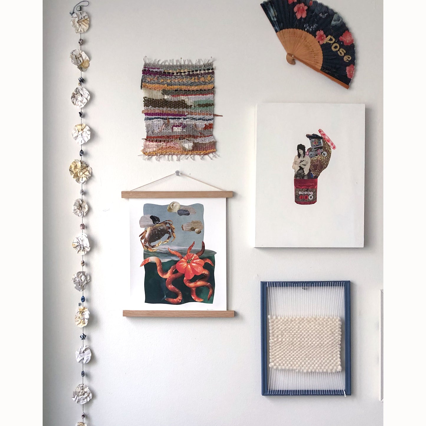 Curious Crab - Collage Art Print