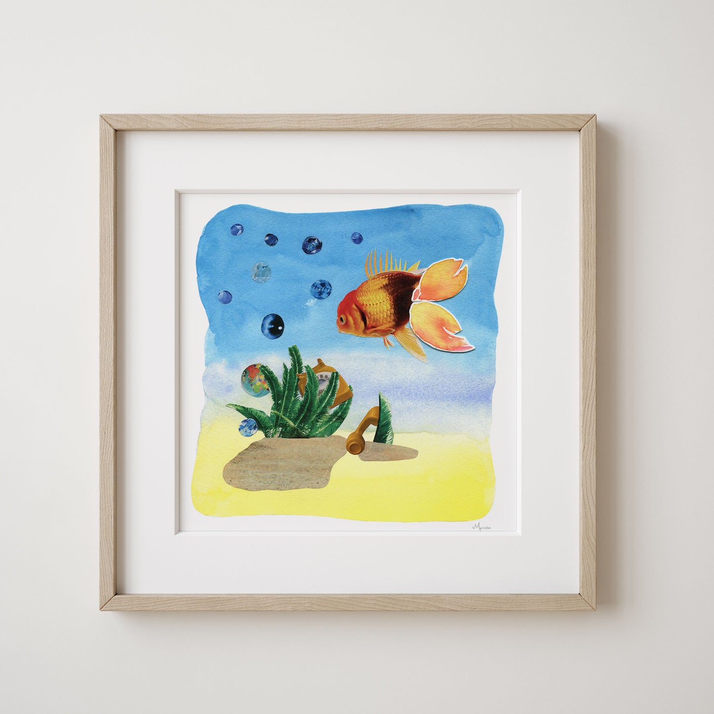 The Discovery Path - Collage Art Print
