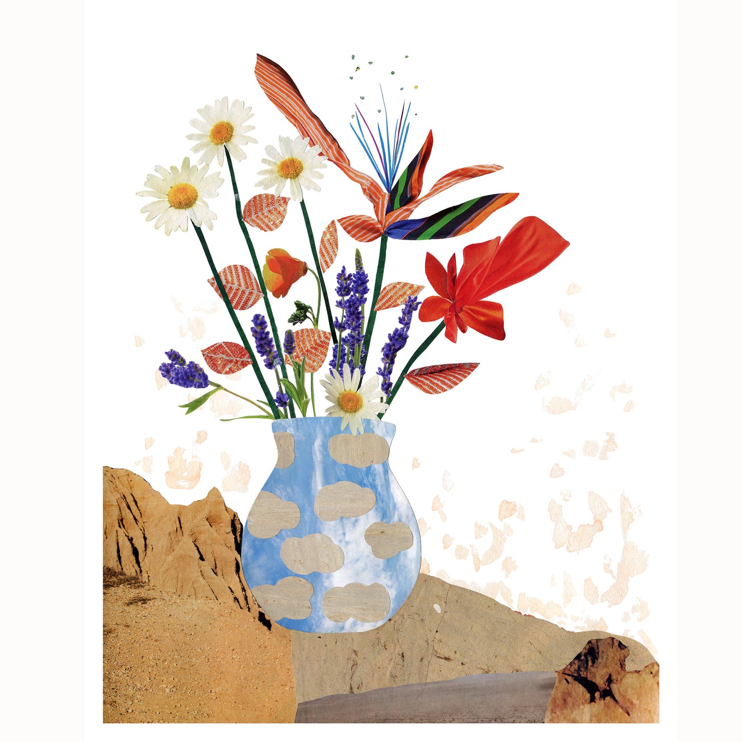 Everlasting Summer - Collage Fine Art Print