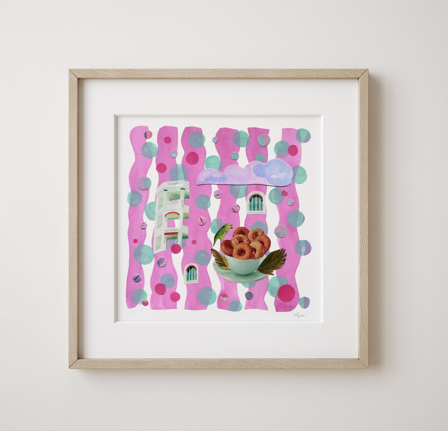 In A Dream - Collage Art Print