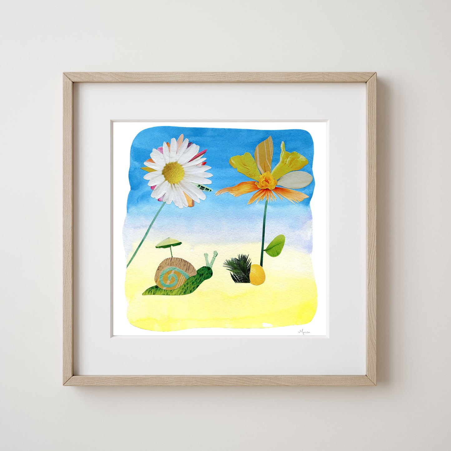 The Joyful Path - Collage Art Print