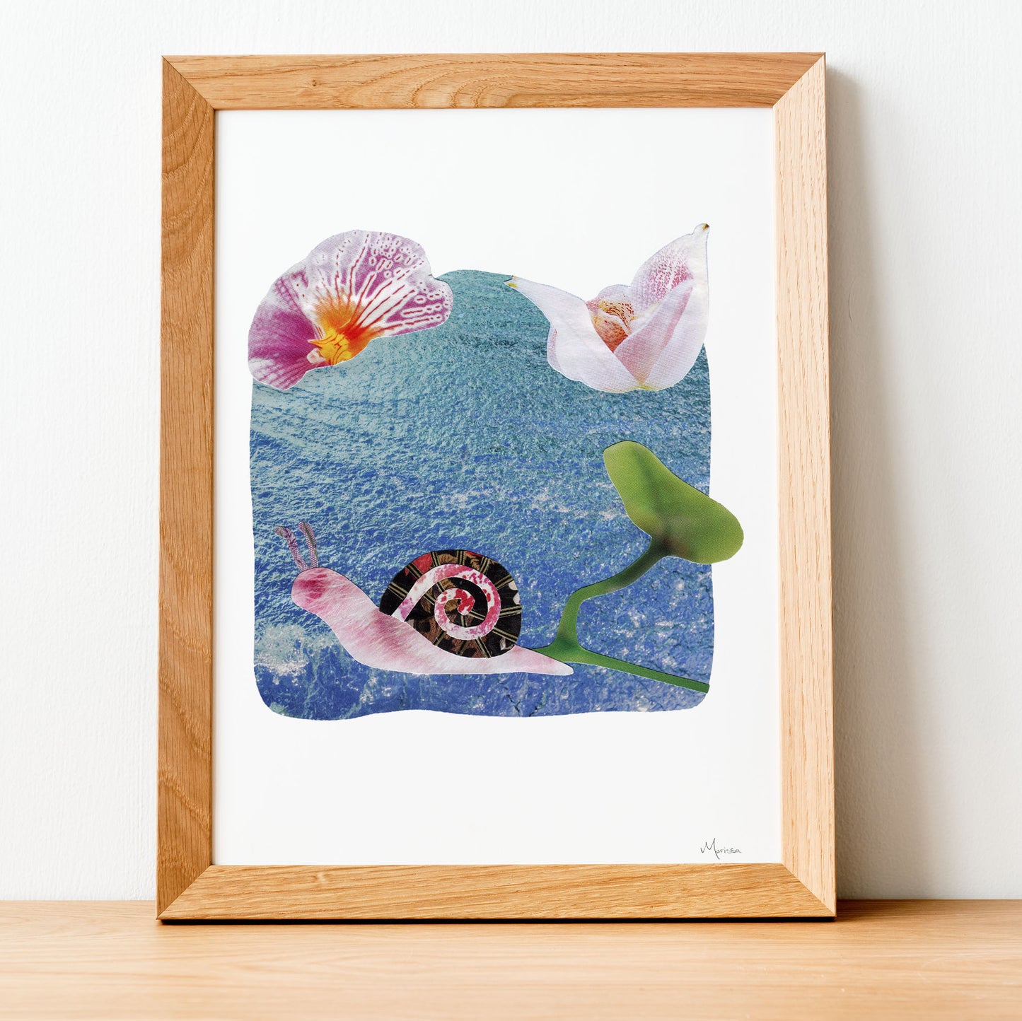 Pretty in Petals - Collage Art Print