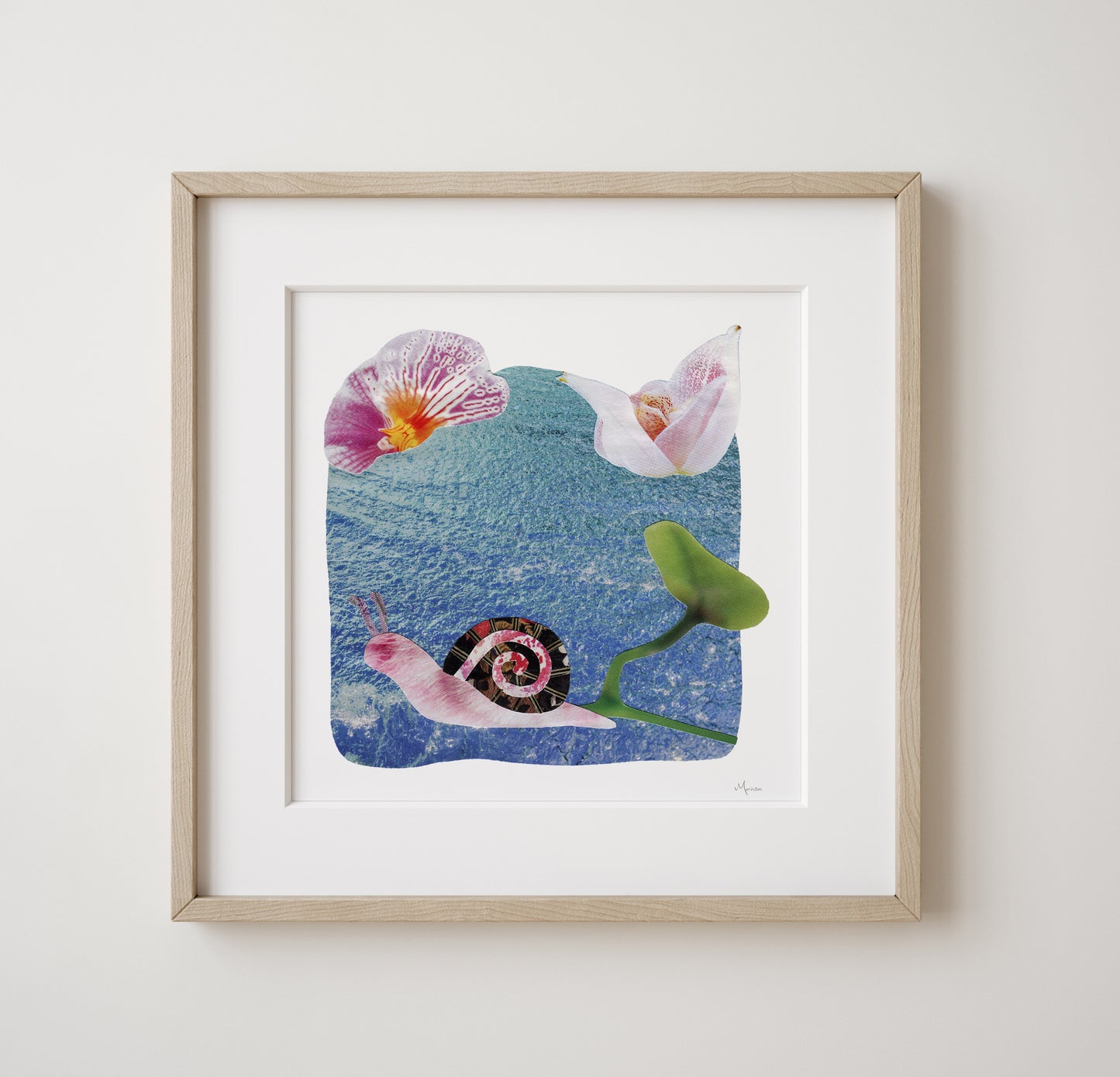 Pretty in Petals - Collage Art Print