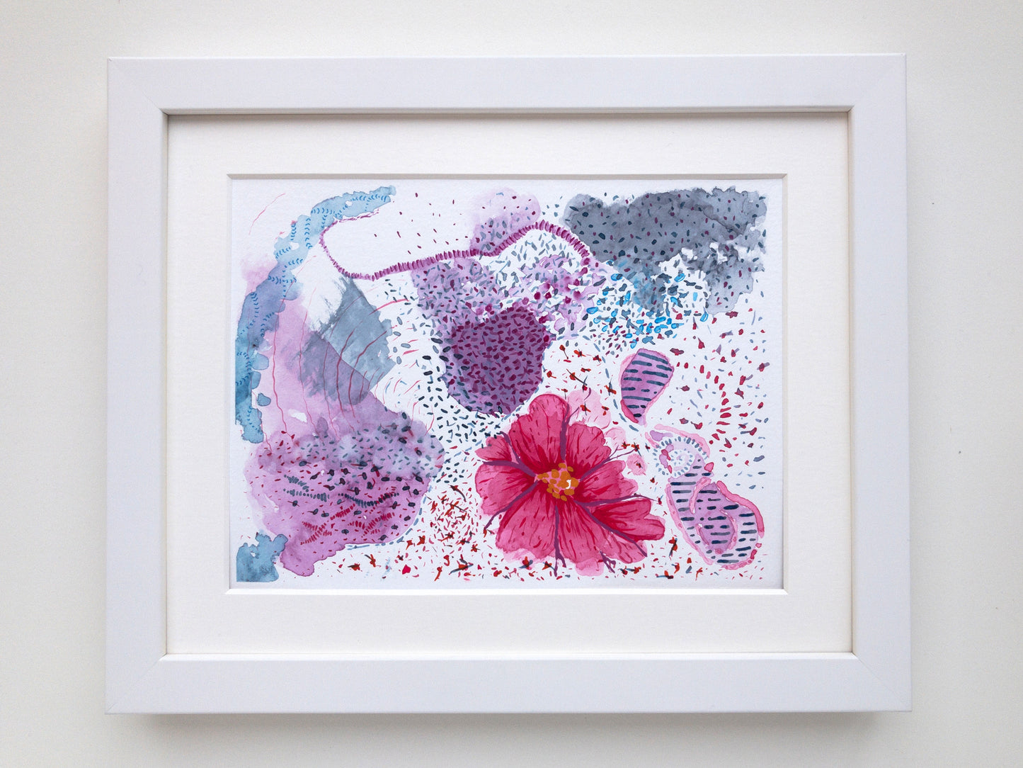 floral infinite framed original watercolour painting