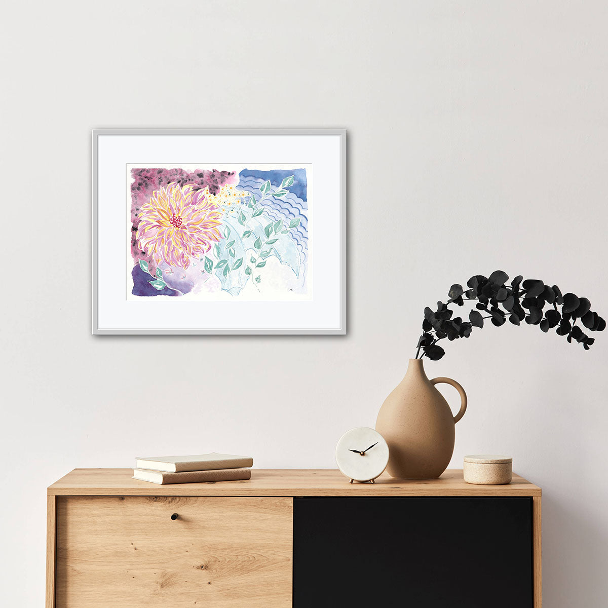 Dahlia Flow - Original Watercolour Painting