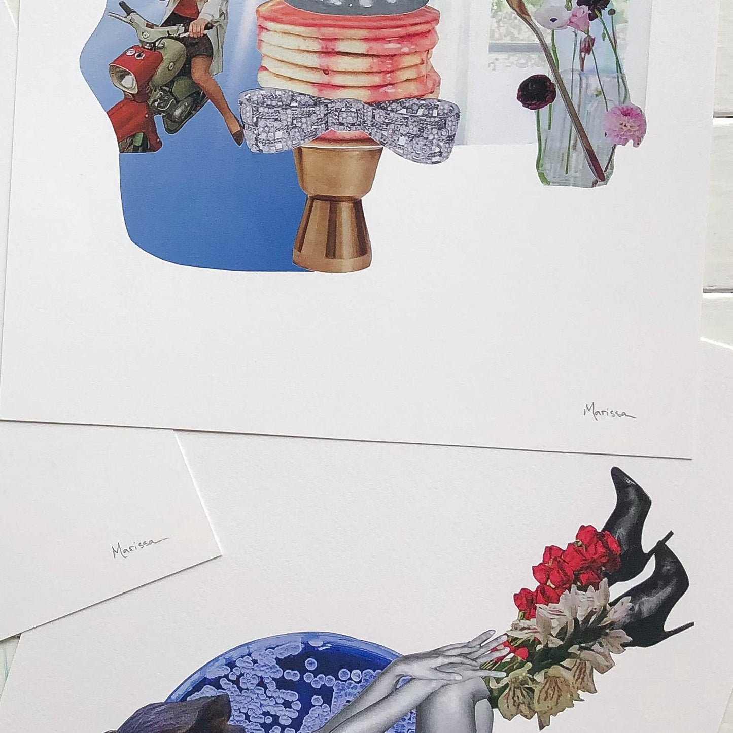 The Whimsical Path - Collage Art Print