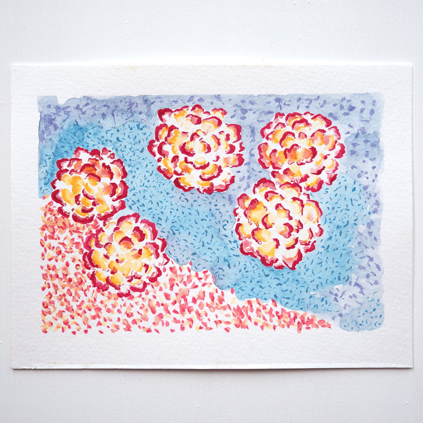 Floral Endless original watercolour painting by artist Marissa Schiesser