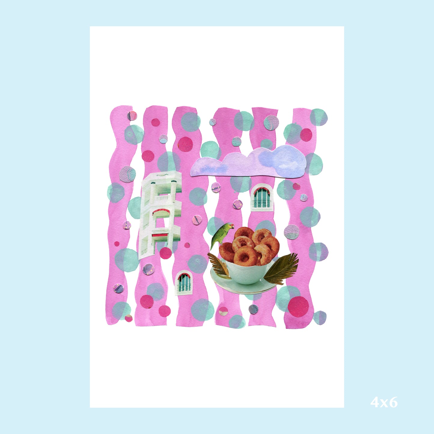 In A Dream - Collage Art Print