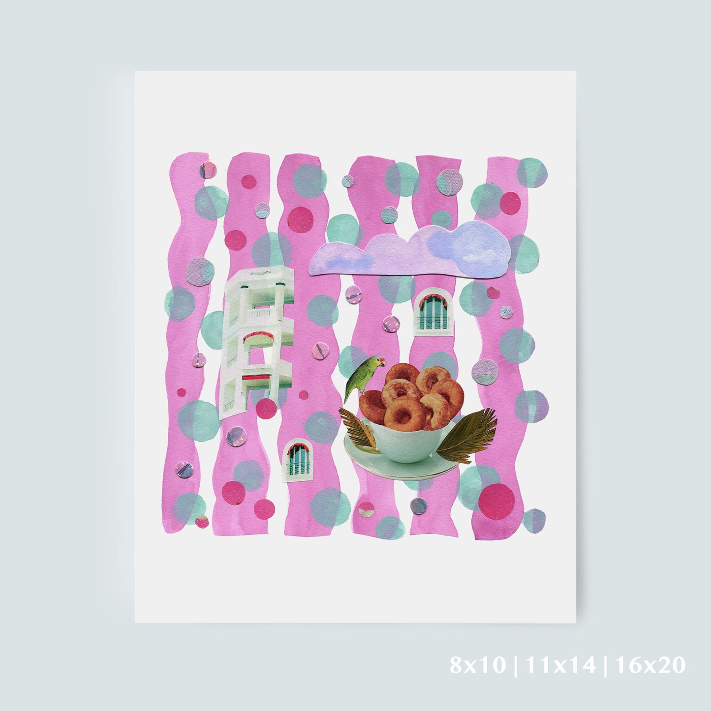 In A Dream - Collage Art Print