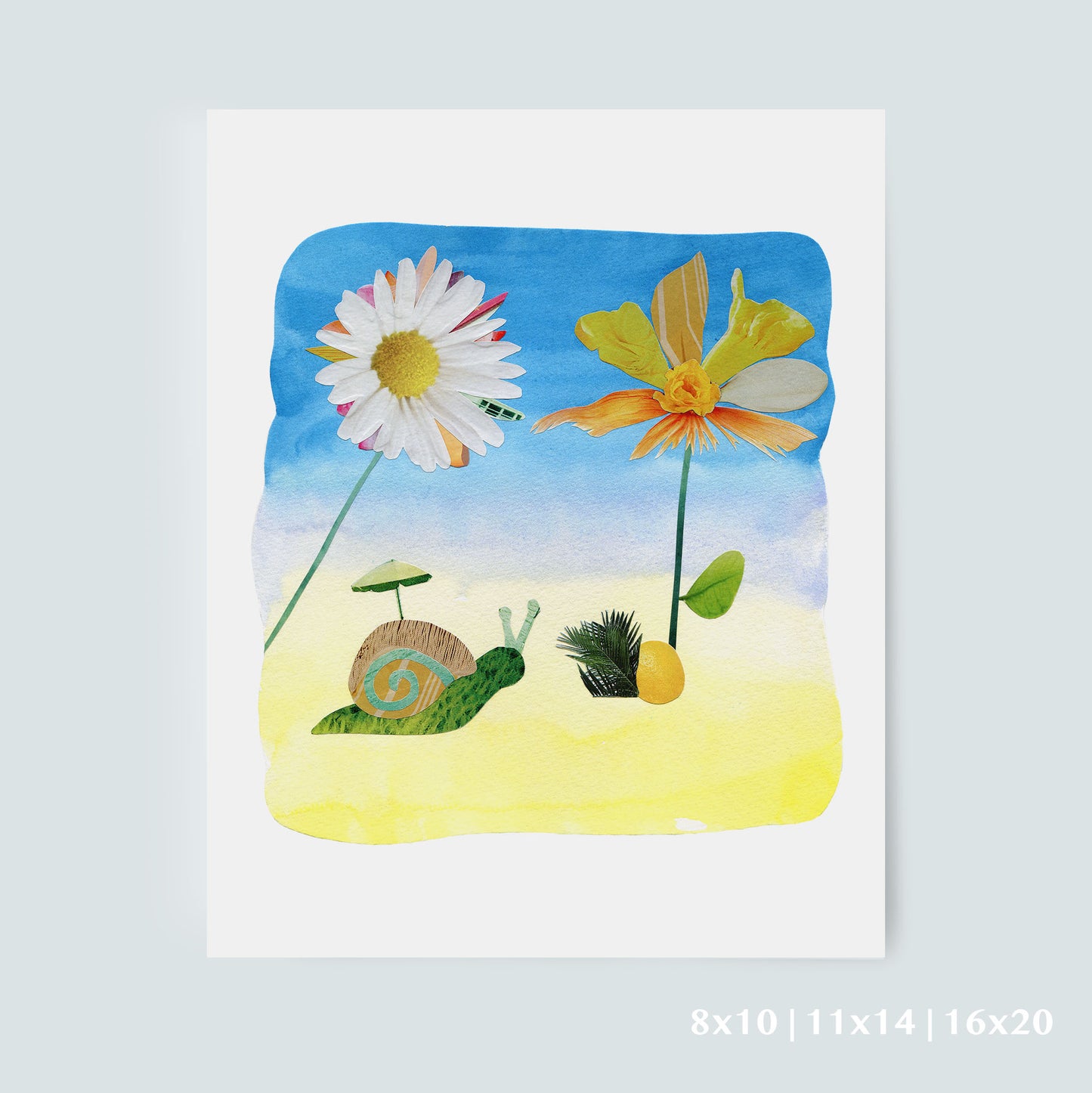 The Joyful Path - Collage Art Print