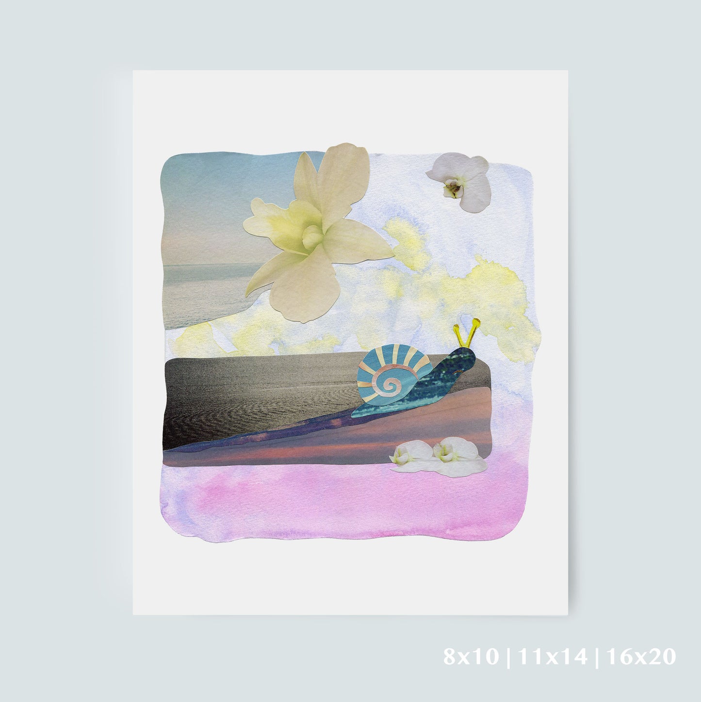 The Peaceful Path - Collage Art Print
