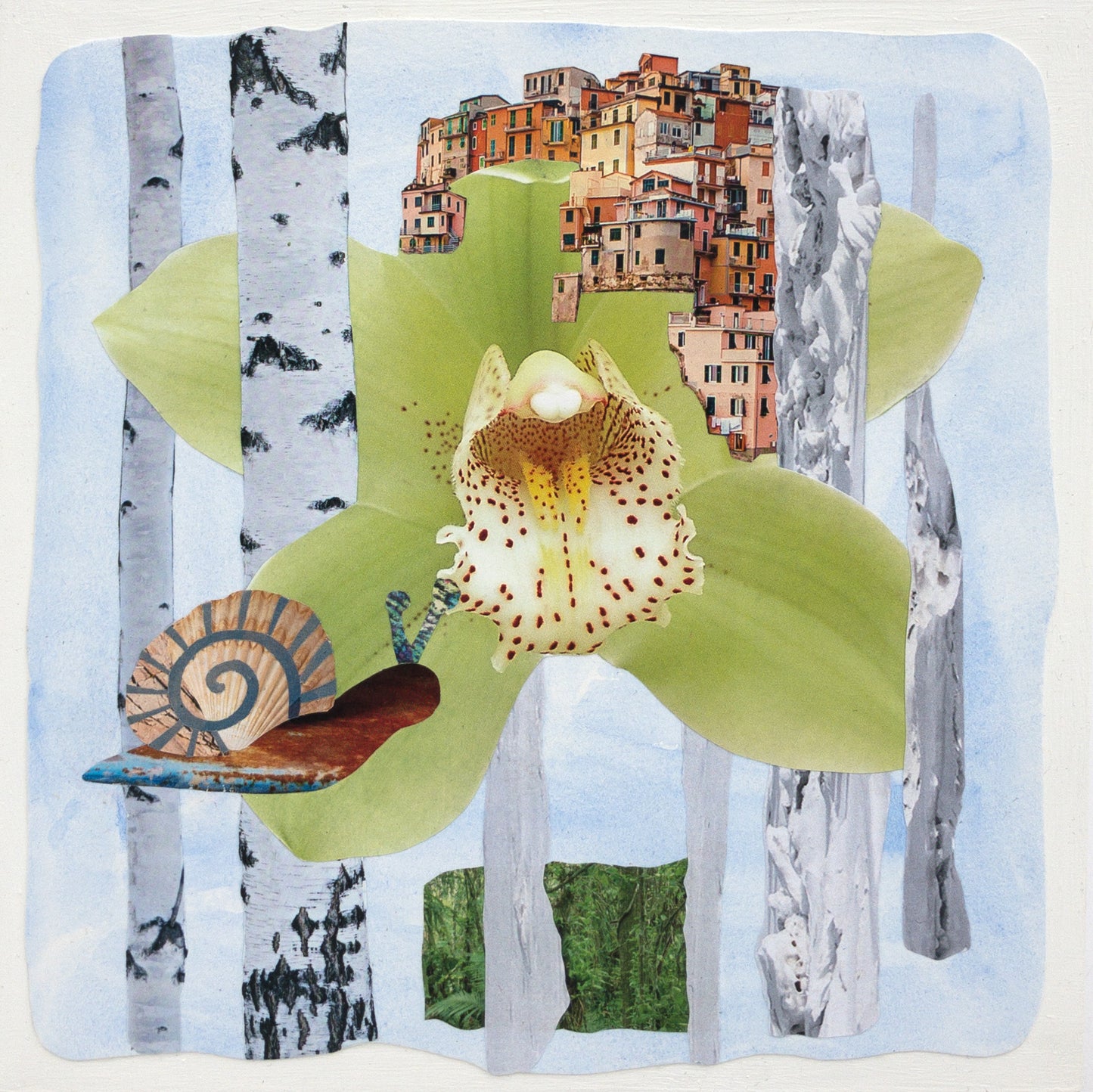 The Wandering Path - Original Collage Art