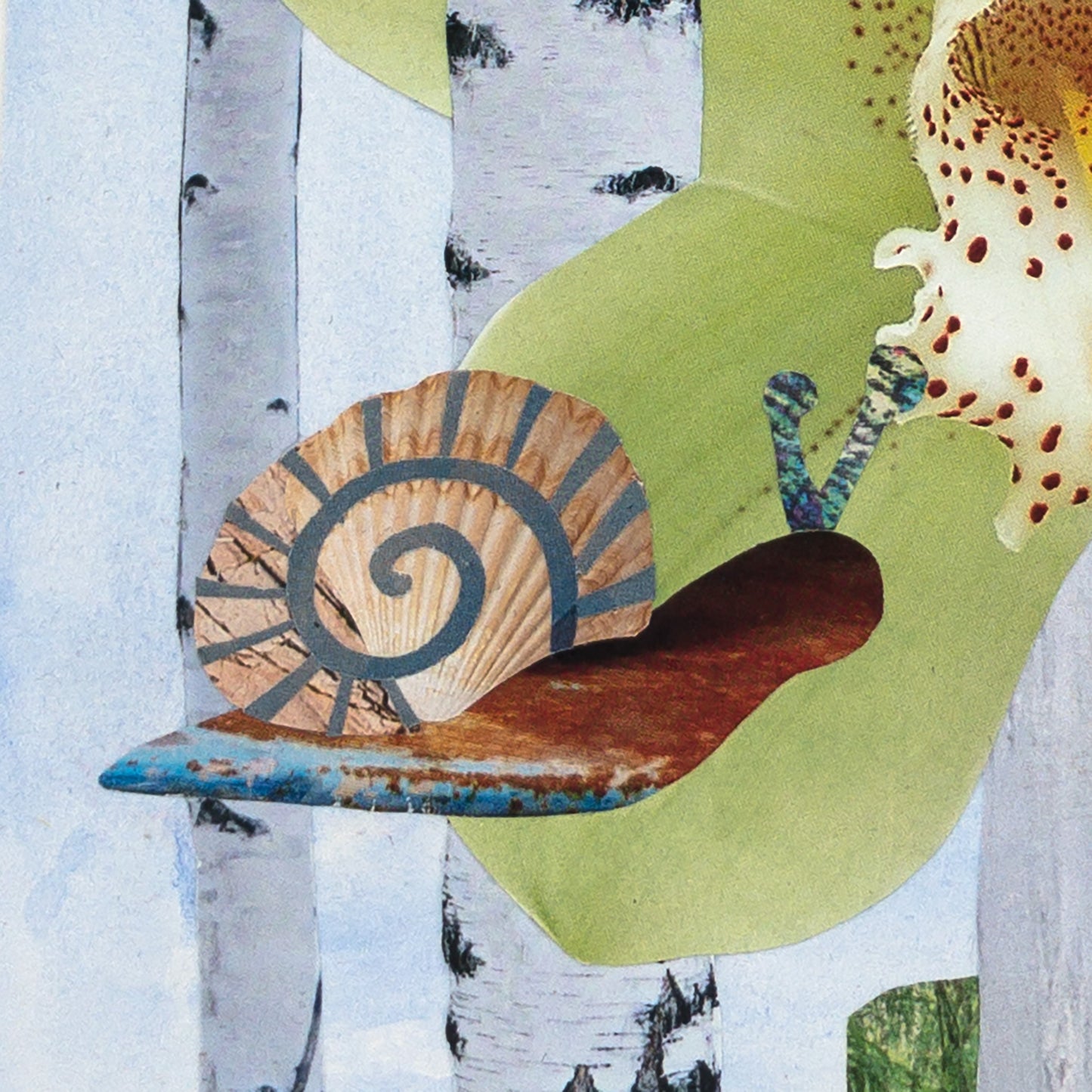 The Wandering Path - Original Collage Art
