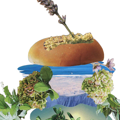 Botanical Burger - Collage Art Print
