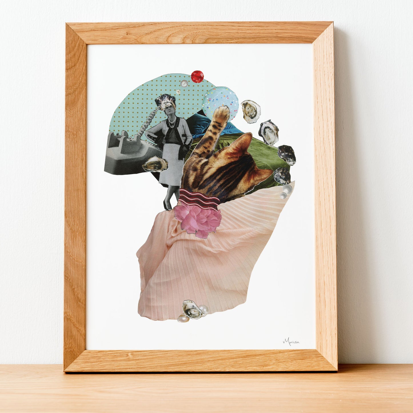Dialed In - Collage Art Print