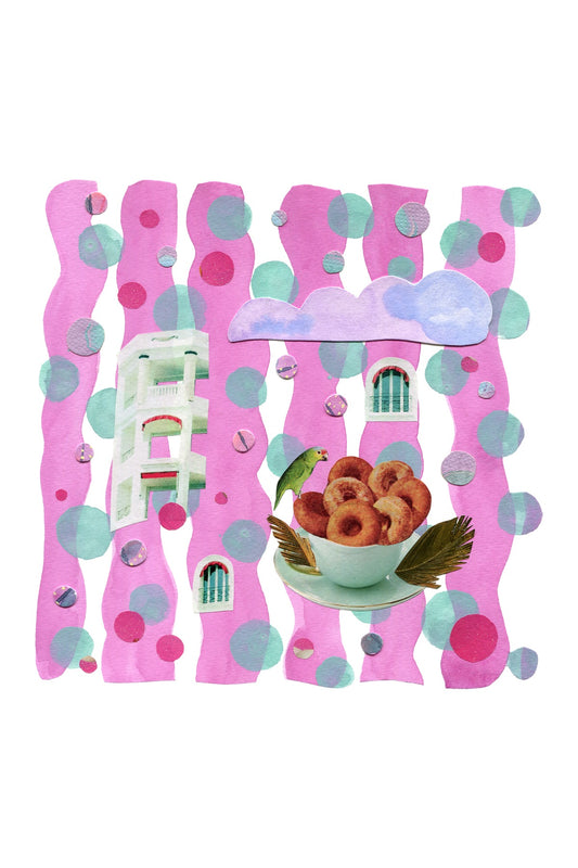 In A Dream - Original Collage Art